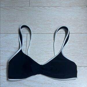 Aerie Black and white bikini top medium
